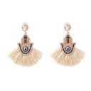 Boucles d'oreilles pendantes pour femmes avec frange G1411 18