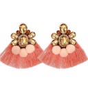 Boucles d'oreilles pendantes pour femmes avec frange G1411 20
