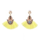 Boucles d'oreilles pendantes pour femmes avec frange G1411 23