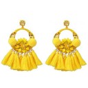 Boucles d'oreilles pendantes pour femmes avec frange G1411 28