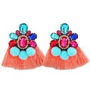 Boucles d'oreilles pendantes pour femmes avec frange G1411 30
