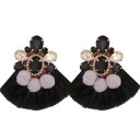 Boucles d'oreilles pendantes pour femmes avec frange G1411 31