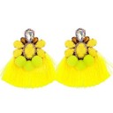 Boucles d'oreilles pendantes pour femmes avec frange G1411 34