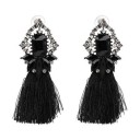 Boucles d'oreilles pendantes pour femmes avec frange G1411 35