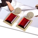 Boucles d'oreilles pendantes pour femmes avec zircon 3