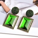 Boucles d'oreilles pendantes pour femmes avec zircon 12