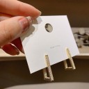 Boucles d'oreilles pendantes pour femmes avec zircon 5