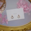 Boucles d'oreilles pendantes pour femmes avec zircons G408 4