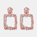 Boucles d'oreilles pendantes pour femmes avec zircon 8