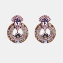 Boucles d'oreilles pendantes pour femmes avec zircon 11