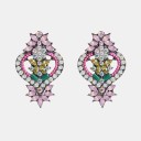 Boucles d'oreilles pendantes pour femmes avec zircon 13