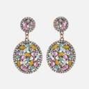 Boucles d'oreilles pendantes pour femmes avec zircon 15