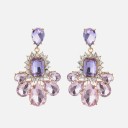 Boucles d'oreilles pendantes pour femmes avec zircon 16