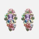 Boucles d'oreilles pendantes pour femmes avec zircon 18