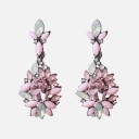 Boucles d'oreilles pendantes pour femmes avec zircon 19