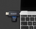 Kortläsare 3 i 1 för telefon och dator Kontakter USB-A, USB-C och Micro USB För SD- och Micro SD-kort USB 2.0 Svart 5