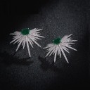 Boucles d'oreilles pendantes pour femmes avec zircon 2
