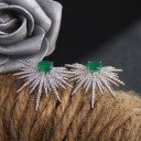 Boucles d'oreilles pendantes pour femmes avec zircon 4