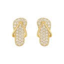 Pendientes colgantes con forma de chanclas para mujer 1