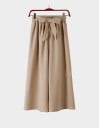 Pantalons larges pour femmes avec nœud 2