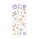 23 kpl Seinätarrat 28 x 60 cm PVC Piirretyt kukat Koristeellinen seinäkoriste makuuhuoneeseen, olohuoneeseen ja lastenhuoneeseen 1