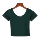 Basic crop top för kvinnor 4
