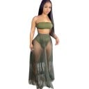 Dámský crop top a průsvitná sukně B1265 7