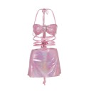 Dámský crop top a sukně B1015 1