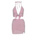 Dámský crop top a sukně B1055 1