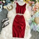 Dámský crop top a sukně B1061 2