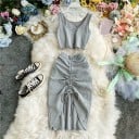 Dámský crop top a sukně B1061 3