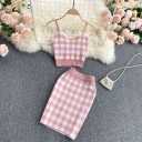 Dámský crop top a sukně B1062 3