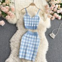 Dámský crop top a sukně B1062 4