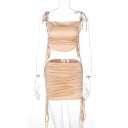 Dámský crop top a sukně B1183 1
