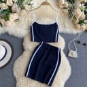 Dámský crop top a sukně B1238 3