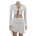 Dámský crop top a sukně B888 1