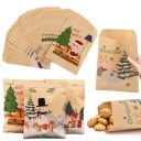 24 db karácsonyi mintás papírdoboz ajándékokhoz 18,5 x 13 cm Színes ajándéktasakok Környezetbarát csomagolás Karácsonyra és ünnepekre 1