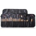 24 de bucăți set de pensule pentru machiaj cu etui pentru machiaj complet al feței, ochilor și detalii cosmetice 1