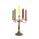 24 Pack Unscented Taper Candles 10.2 x 1.3 cm Wax Multicolour Candles for Home, Church, Weddings, Celebrations and Decorations 2