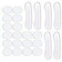 24 pcs Amortecedores para Bateria 3,3x2,5 cm e 10x2,5 cm Almofadas de Gel de Silicone para Tons Limpos Redução de Tons Alíquotas 4