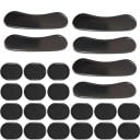 24 pcs Amortisseurs de batterie 3,3x2,5 cm et 10x2,5 cm Tampons en gel en silicone pour des tons clairs Réduction des tons harmoniques 3