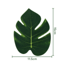 24 pcs Artificial Tropical Palm Leaves 11.5x15 cm Table Decoration Jungle Safari Summer Hawaiian Weddings Birthdays Parties Home Decor 4