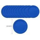 24 pcs Assiettes jetables 22,6 cm Assiettes de fête bleu foncé pour plat principal Décoration de table d'anniversaire pour célébrations et fêtes 2