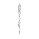 24 pcs de stalactites en cristal 13 x 1 cm Pendentifs suspendus Décorations de Noël Décorations d'hiver pour fêtes 13
