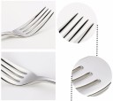 24 Piece Stainless Steel Cutlery Set Dining Cutlery and Teaspoons with a Shiny Finish and Rounded Handles Gift for Newlyweds or a New Kitchen 10
