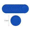 24 pz Piatti usa e getta 17,8 cm Piatti da festa blu scuro per dessert e snack Decorazioni per compleanni 2
