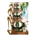 24 stk Kunstige tropiske palmeblade 17,5x20,5 cm Borddekoration Jungle Safari Sommer Hawaii Bryllupper Fødselsdage Fester Hjemmedekoration 2