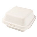 24 stuks wegwerpbare Kraft-voedseldozen 15x15x8 cm Burger Cake Lunchcontainers met deksel Vetvrije afhaalmaaltijden 1
