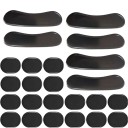 24 unidades Amortiguadores para batería 3,3x2,5 cm y 10x2,5 cm Almohadillas de gel de silicona para tonos limpios Reducción de tonos armónicos Reutilizables 3