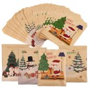24 unidades de bolsas de papel para regalos con motivos navideños 18,5 x 13 cm Bolsas de regalos coloridas Embalaje ecológico Adecuadas para Navidad y celebraciones 4